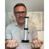 Eric Daub utilisant l'antenne de Lecher EDD