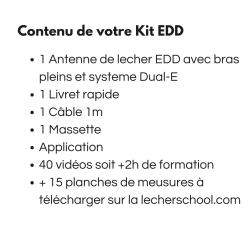 Antenne de Lecher EDD de couleur avec accessoires et application pour smatphone
