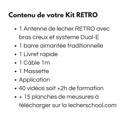 Antenne de Lecher EDD de couleur avec accessoires et application pour smatphone