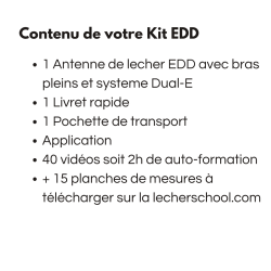 Antenne de Lecher EDD de couleur avec accessoires et application pour smatphone