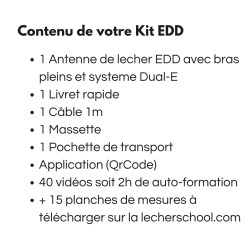 Antenne de Lecher EDD - Couleur Blanc